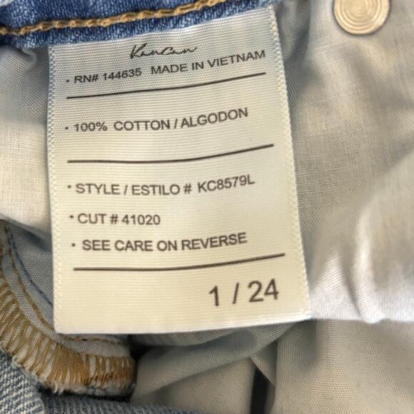 Kancan Women's High Rise Distressed Mom Jeans Size 1 - Picture 10 of 12